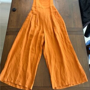 Anthropologie Sleeveless Jumpsuit in Mango